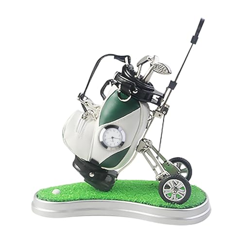 Cadeaux pour les fans de golf sous forme de mini chariot et porte-stylo de bureau élégant