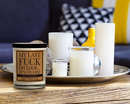 My Last F - Premium Scented Funny Candles, Funny Gifts For Women, Men, Best Friend, Gift For Her, Him – Bff Gifts – Candle Gifts - Valentines Day Gifts For Him, Boyfriend - Birthday - Made In Usa #TOP1