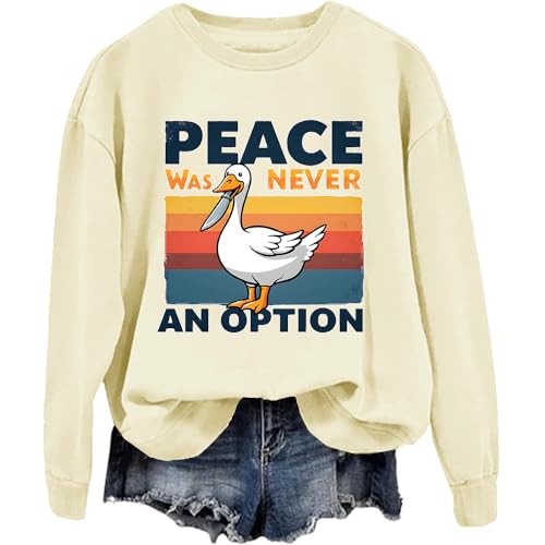 Peace Was Never An Option Sweatshirt, Unisex