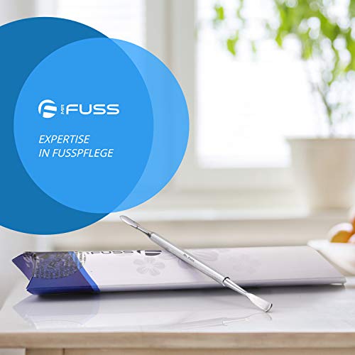 Mr. Fuss Nagelhautschieber Pusher Edelstahl 2-Seitig Modellierspitze Spatel – Bild 4