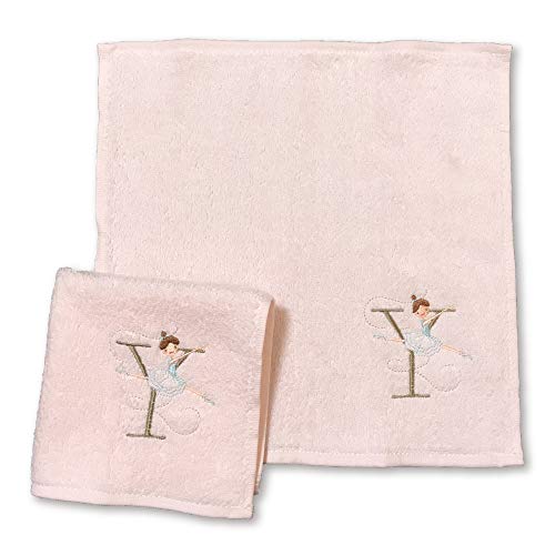 シンジカトウ イニシャルルルベ タオルハンカチ ピンク (Y)