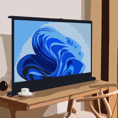 Pantalla portátil retráctil 30 pulg 4:3 para proyector