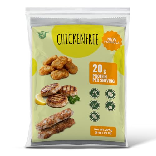 Creative Pea Chicken-Style Mix | Makes ~2 lb from 227g | Shelf-Stable Vegan Protein | Just Add Water & Oil | Easy Nuggets & Patties | Gluten-Free