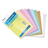 Pack 10 Cartulinas A4 colores pastel 185gr