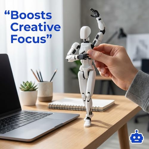 Image of Dummy 13 3D Printed Articulated Robot Action Figure, 5.5 Inch Fully Poseable Model, DIY Collectible Assembly Toy