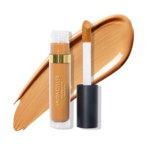 LAURA GELLER NEW YORK The Ideal Fix Concealer - Golden Medium - Buildable Medium to Full Coverage Liquid Concealer - Covers Under Eye Dark Circles & Blemishes - Long-Lasting