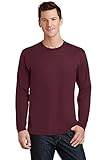 Clementine Long Sleeve Fan Favorite Tee (PC450LS) Athletic Maroon, 4XL