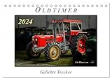 Oldtimer - geliebte Trecker (Tischkalender 2024 DIN A5 quer), CALVENDO Monatskalender: Nostalgische Trecker - geliebte Kraftpakete, die viele in ihren Bann ziehen