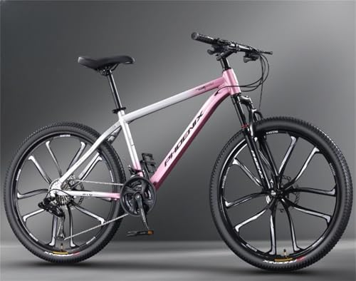 MOUNTAIN CAT マウンテンバイク ピンク/イエロー 自転車 バイク マウンテンバイク 太いタイヤ 21 24 27 30段変速