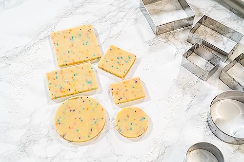 Bakerpan Stainless Steel Square Cookie Cutter Shapes (2 Inch & 3 Inch) #TOP2