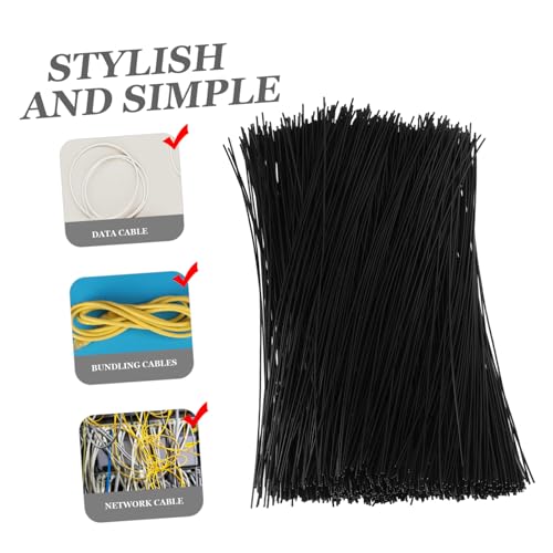 1000pcs Electrogalvanized Wire para Cerco de Vid, Alambre para Atar y Esculpir, Cuerda Flexible para Organización Eléctrica del Hogar miniatura 3