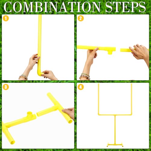 image for VioraWhite 2 Pcs Plastic Football Goal Centerpiece, 47.24