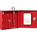 Global Industrial Emergency Key Box, Keyed Differently, Red, 6-1/4