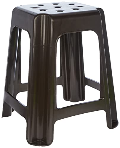 Cosmoplast High Stool Square Dark Brown