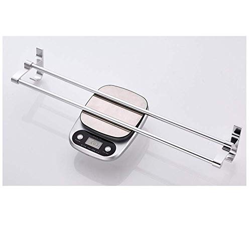 Gancho para cinturón de aluminio espacial dorado, blanco y negro doble poste C2 8