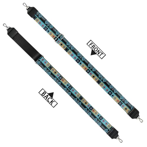 Image of GLENLCWE Aztec Geometry Purse Straps Replacement Boho Mandala Crossbody Adjustable Bag Strap for Purses, Wide Shoulder Strap for Women Guitar Purses