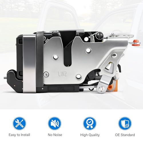 Image of Door Lock Latch Actuator Compatible with 2000-2007 Cadillac Escalade & Chevy Chevrolet Silverado Avalanche Suburban Tahoe & GMC Sierra Yukon, Front Left Driver Side, OE#931-318, 15110643, 15053681