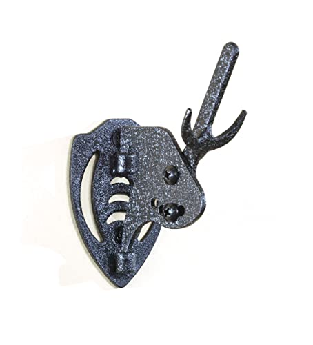 Skull Hooker Mini Hooker Skull Hanger - Perfect Kit For Hanging And Mounting Taxidermy Bear, Small Deer, Pronghorn, And Other Smaller Skulls For Display, Graphite Black #TOP9