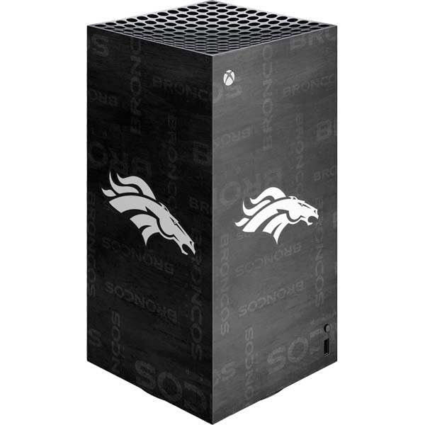 Skinit Decal Gaming Skin Compatible with Xbox Series X Digital Edition Console - Officially Licensed NFL Denver Broncos Black & White Design
