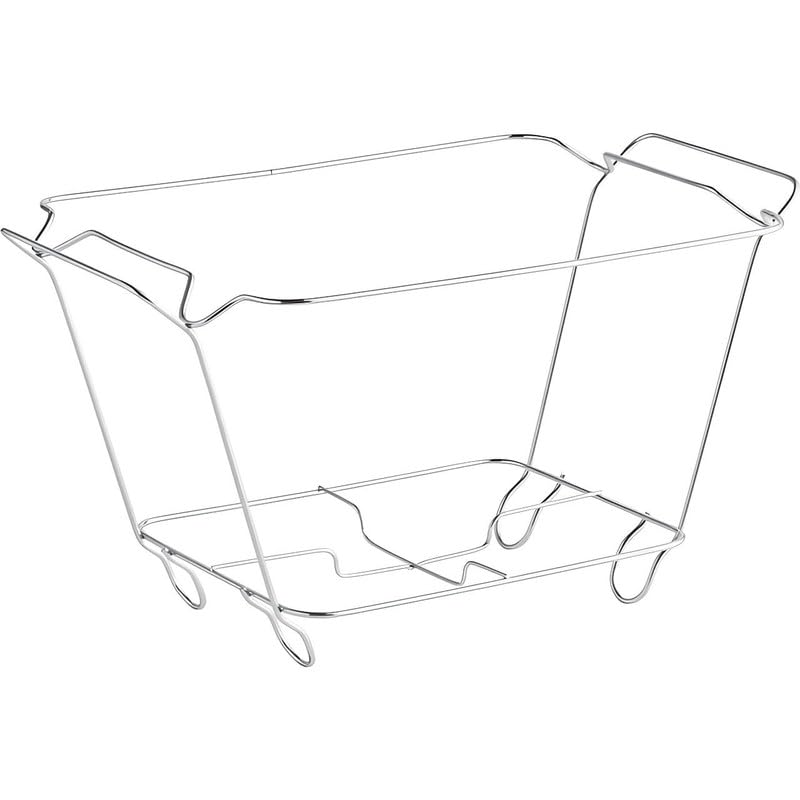 OCS Parts Chafing Wire Rack Buffet Stand for Half Size Disposable Pans | Chrome Chafing Stand with Handles for Buffets, Parties, Catering, Gatherings, Weddings and Events