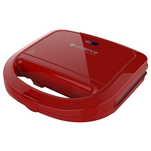 Sanduicheira Minigrill Cadence Colors Vermelha 127V - SAN261, Modelo:SAN261-127V