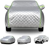 Telo Copriauto Antigrandine per Renault Clio 6 2025-2026 Telo Antigrandine Per Auto Imbottito, Anti UV Copri Parabrezza Sole Esterno Con Zip Laterale