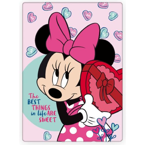 Minnie Mouse Fleece Blanket for Kids - Super Soft Blanket Fleece Throws 140 x 100cm - Gifts for Kids