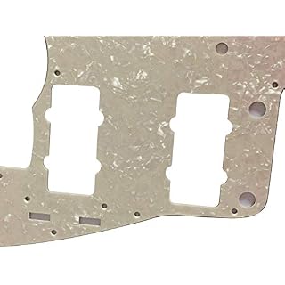 Pickguard pour guitare Fender US Jazzmaster 4 plis Blanc ivoire nacré - Les Beatles, Paul McCartney, John Lennon, RIngo Starr, George Harrison Pickguard pour guitare Fender US Jazzmaster 4 plis Blanc ivoire nacré – Image 2