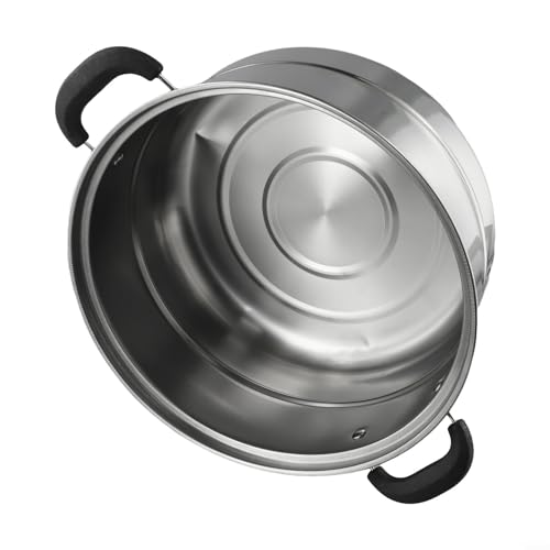 Olla de vapor de acero inoxidable para cocinar saludable en inducción y gas 5