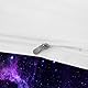 MUSOLEI Bettwäsche 135x200 Sternenhimmel Violett Einzelbett Mädchen Jungen Kosmische 3D-Druck Mikrofaser Bettbezug 135x200 und 1 Kissenbezug 80x80 Bettwäsche-Set für Einzelbett, Sternenhimmel