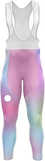 WUYXTO Tirantes De Ciclismo Pechera de Ciclismo Profesional for Mujer, Pantalones for Bicicleta, Primavera y Verano, Cintura Alta, Alta Elasticidad, Tirantes de Secado rápido for Carretera(Pink,L)