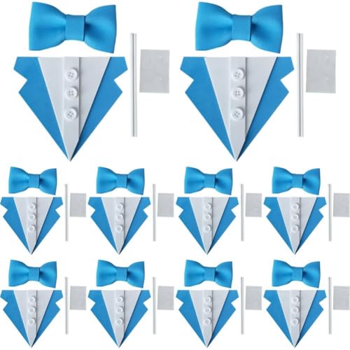 Ymxygz Juego De 10 Adornos para Tartas, Decoración para Tartas para Día del Padre Feliz, Suministros para Fiesta De Cumpleaños para Hombres