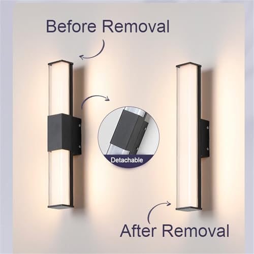Lampe murale LED extérieure 30CM IP65 étanche avec télécommande - 4