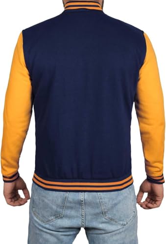 Image of Decrum Varsity Jacket Men - Casual High School Baseball Letterman Style Mens Bomber Jackets