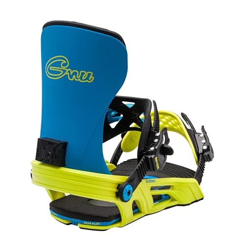 Bent Metal Axtion Mens Snowboard Bindings, L, Blue/Green