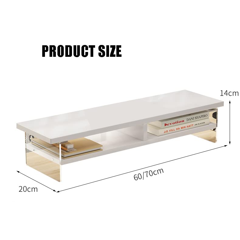 Support de moniteur en bois pour organiser un bureau de télétravail moderne - 5