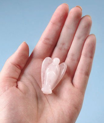 Set of 2 Rose Quartz Blessing Angels