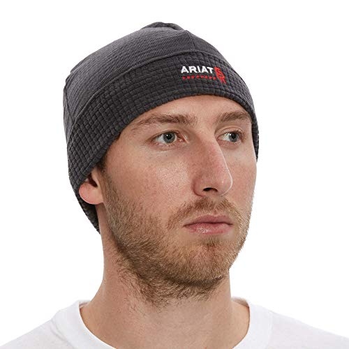 ARIAT Men's Fr Polartec Beanie Iron_Gray Size One Size