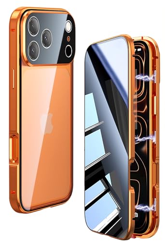 Coque de confidentialité magnétique iPhone 17 Pro Max antichoc intégrale