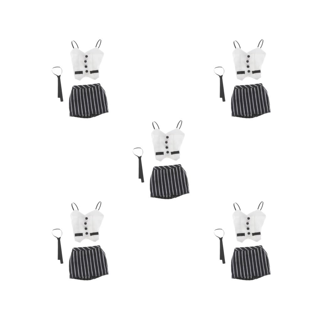 5 Set mit 3 Stück 1/6 Maßstab weiblichen Anzug Geschenke voller Anzug für 30.5 cm Actionfiguren, weiß