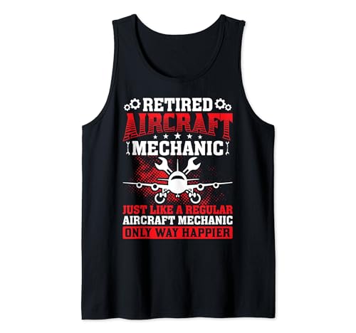 Mantenimiento de aviones Equipo técnico Mecánico de Camiseta sin Mangas