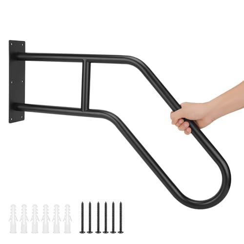 Heavy-Duty Non-Slip Handrails Handrails for Outdoor Steps wall mounted stair handrail Outdoor 1-3 Steps Applies to Stair Handrail for Children, Senior, Pregnant Women,Disabled