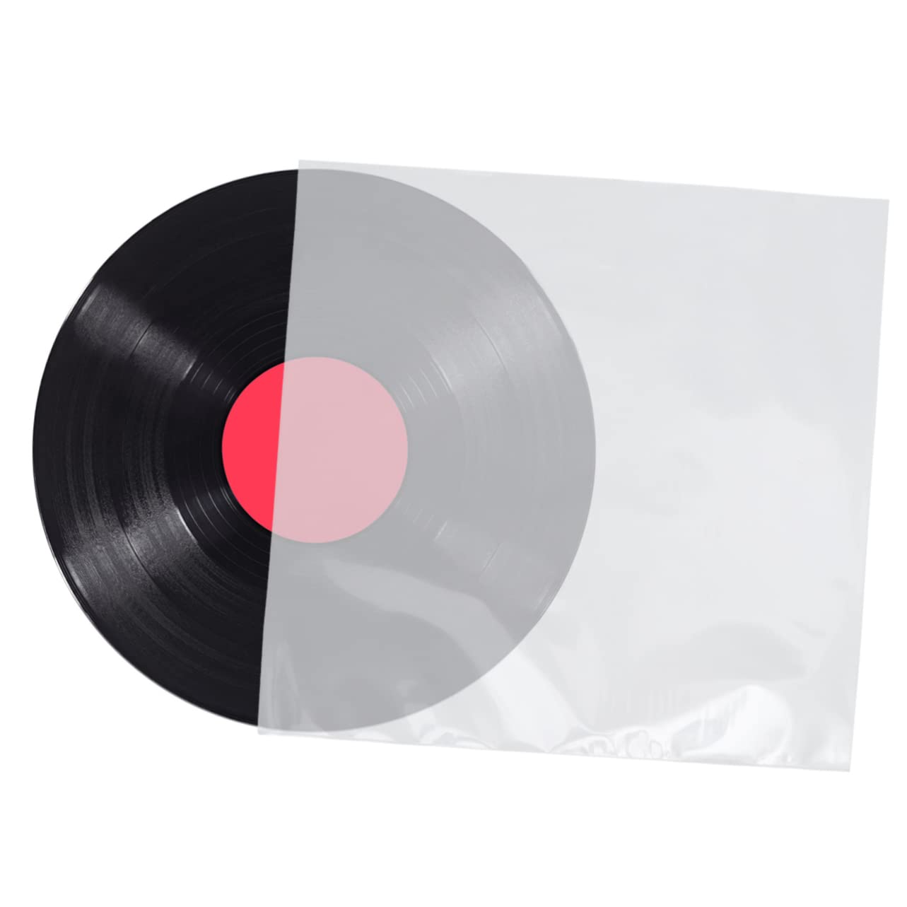 Alipis 50pezzi Protezione per Dischi in Vinile Sacchetti Piatti Trasparenti Senza Sigillo Custodia per CD Contenitore di Protezione per Dischi in Vinile