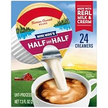 Mini Moos Liquid Coffee Half And Half Creamer Singles, 24 Count