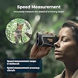 CIGMAN Golf Range Finder 800M Golf Rangefinder with Slope - USB Rechargeable,6X Magnification,Flag Pole Locking Vibration,Magnetic Rangefinder Mount Strap Included,Golf Accessories CT-800Y - Image 7