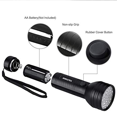 03 Pet Urine Detector, Black Light For Urine Detection Portable Black Flashlight Handheld UV Blacklight Flashlight UV Flashlight, Blacklight Flashlights, Bed Bug for Dry Stains Cat Urine for - Image 7
