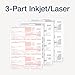 Adams 2024 1099 NEC Tax Forms Kit for 50 Recipients, 3-Part 1099 Forms, 6 1096 Forms, Self Seal Envelopes, Access to Adams Tax Forms Helper (1009315)