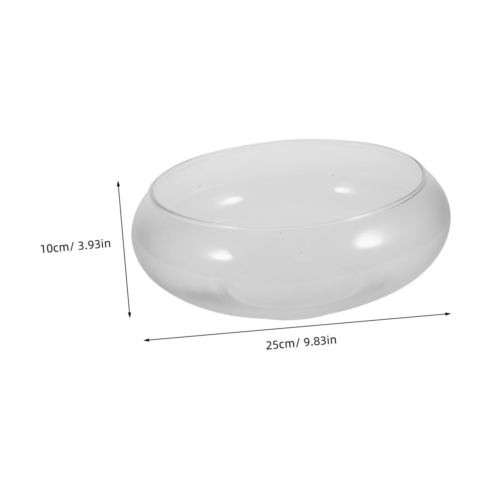 Glasfischglas Dekorativ Transparent Geschenkideen Garten Hochzeit