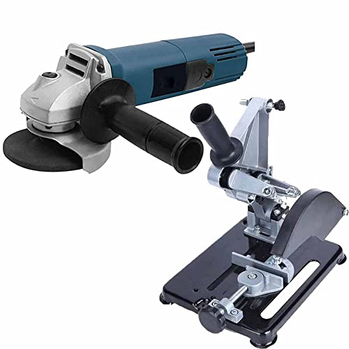 Image of 4 inch Angle 100MM sand paper grinding filling machines mini angle grinder tool polishing machine With Angle Grinder Stand aluminium base 100-115 angle grinder cutting (Disc size : 4 inch, 850watt)