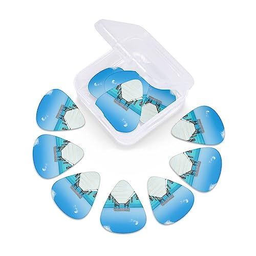 Tropical Pier Lot de 12 médiators tendance et durables dans une boîte pour ukulélé guitare électrique basse - Les Beatles, Paul McCartney, John Lennon, RIngo Starr, George Harrison Tropical Pier Lot de 12 médiators tendance et durables dans une boîte pour ukulélé guitare électrique basse – Image 7